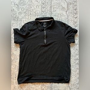 Black Armani exchange polo